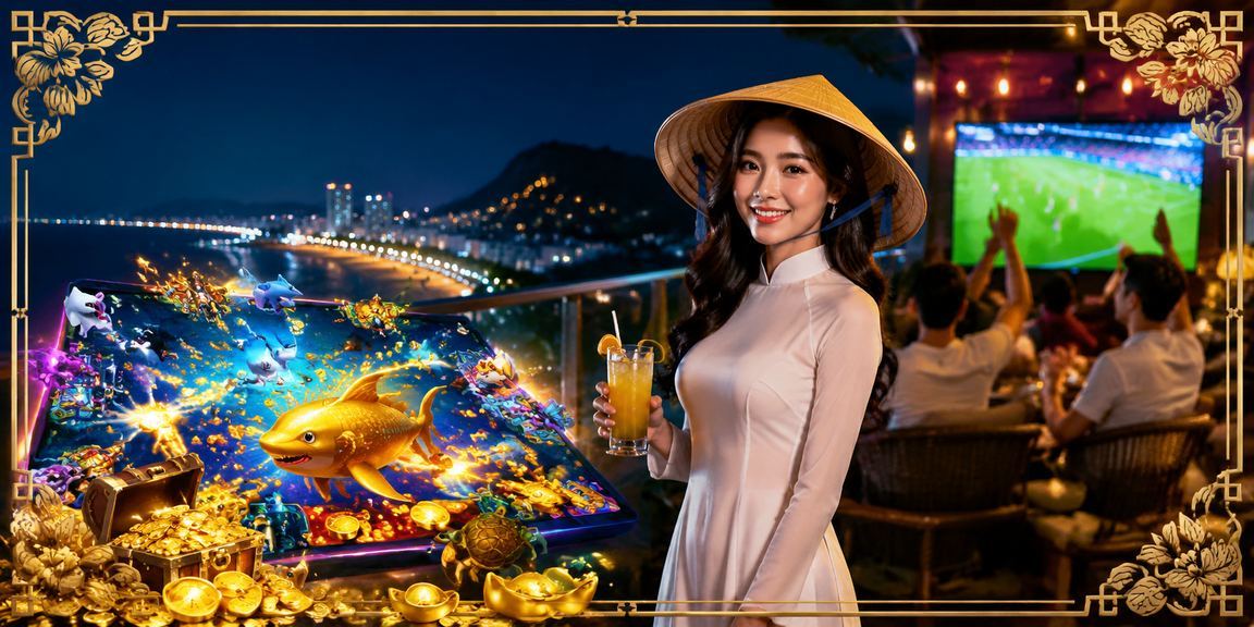 Người phụ nữ đội nón lá tại Vũng Tàu tham gia cá cược trực tuyến trên điện thoại